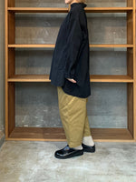 【SALE】Vlas Blomme / Fluffy Cotton　プルオーバーワイドシャツ (Black)