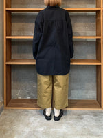 【SALE】Vlas Blomme / Fluffy Cotton　プルオーバーワイドシャツ (Black)
