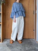 tumugu / コットンリネンキャンブリック フル丈パンツ（KINARI）