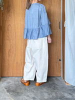 tumugu / コットンリネンキャンブリック フル丈パンツ（KINARI）