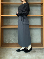 【SALE】CLOSELY / easy wrap-like skirt （charcoal）