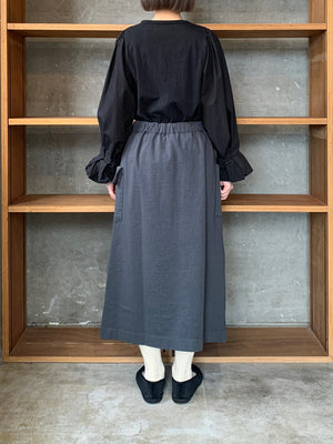 【SALE】CLOSELY / easy wrap-like skirt （charcoal）