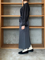 【SALE】CLOSELY / easy wrap-like skirt （charcoal）
