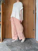 tumugu / コットンリネンキャンブリック フル丈パンツ（ORANGE）