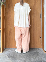 tumugu / コットンリネンキャンブリック フル丈パンツ（ORANGE）