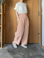 tumugu / コットンリネンキャンブリック フル丈パンツ（ORANGE）