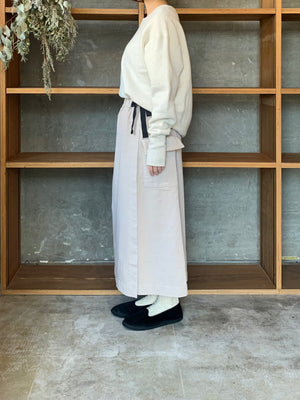 【SALE】CLOSELY / easy wrap-like skirt （beige）