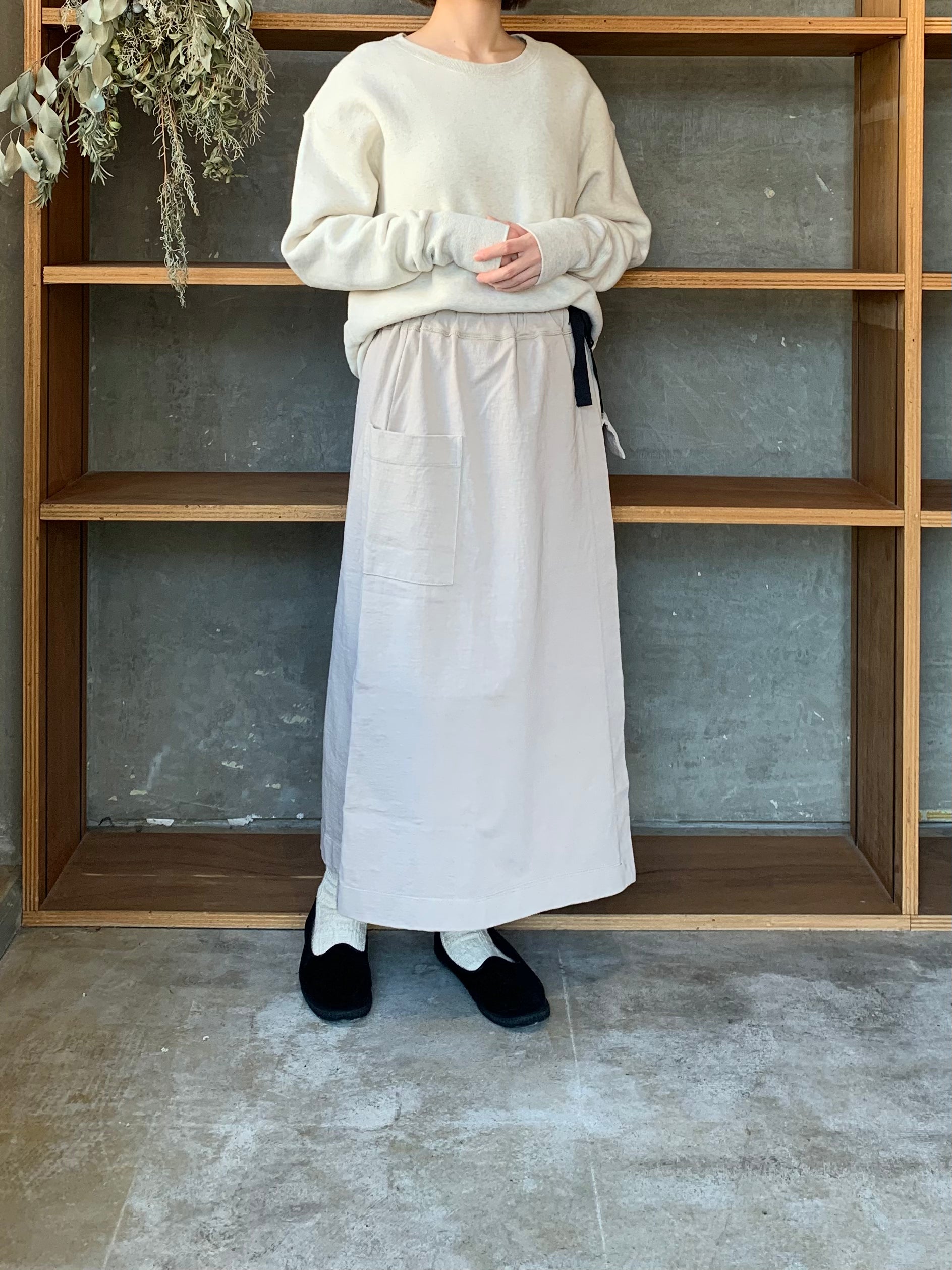 【SALE】CLOSELY / easy wrap-like skirt （beige）