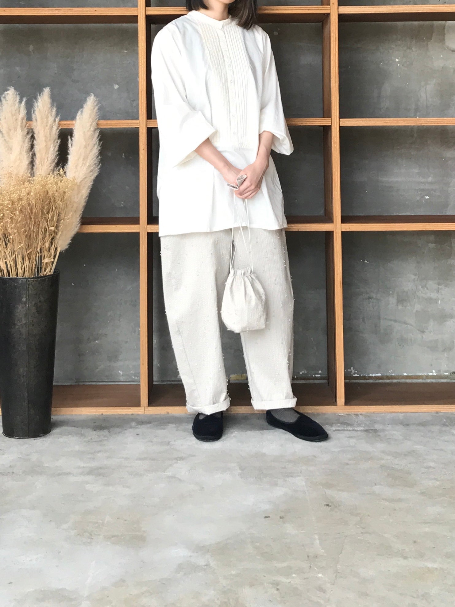 qiri / sakuko'bag S _ ベージュ